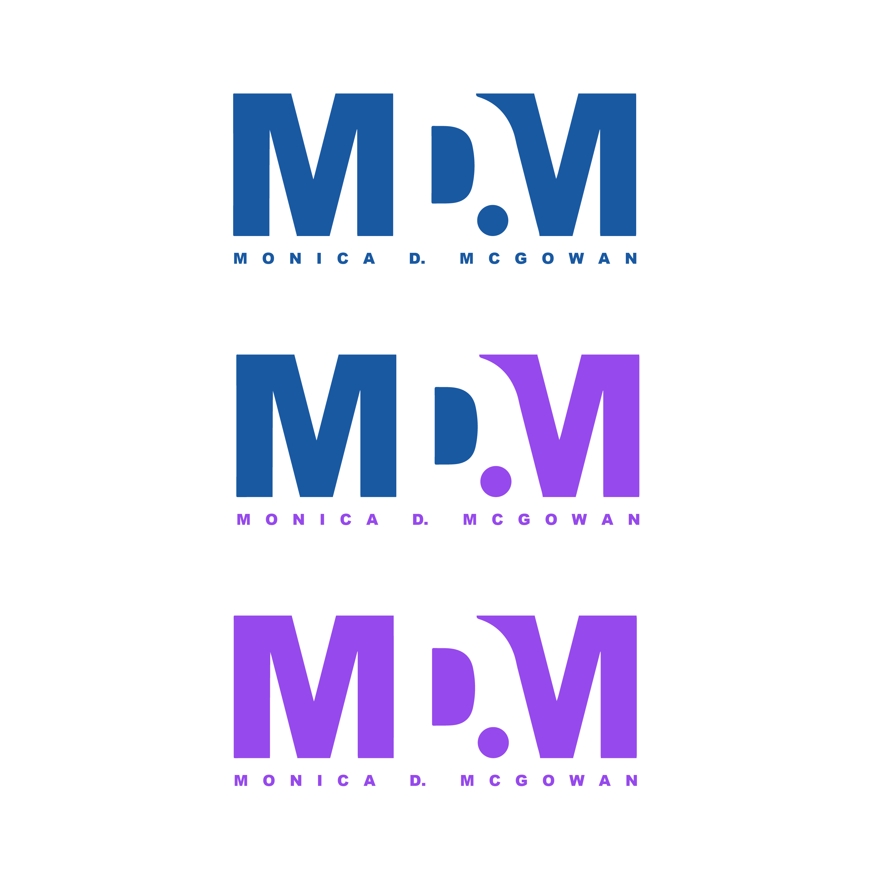 MDM, Monica D. McGowan Logo Spread