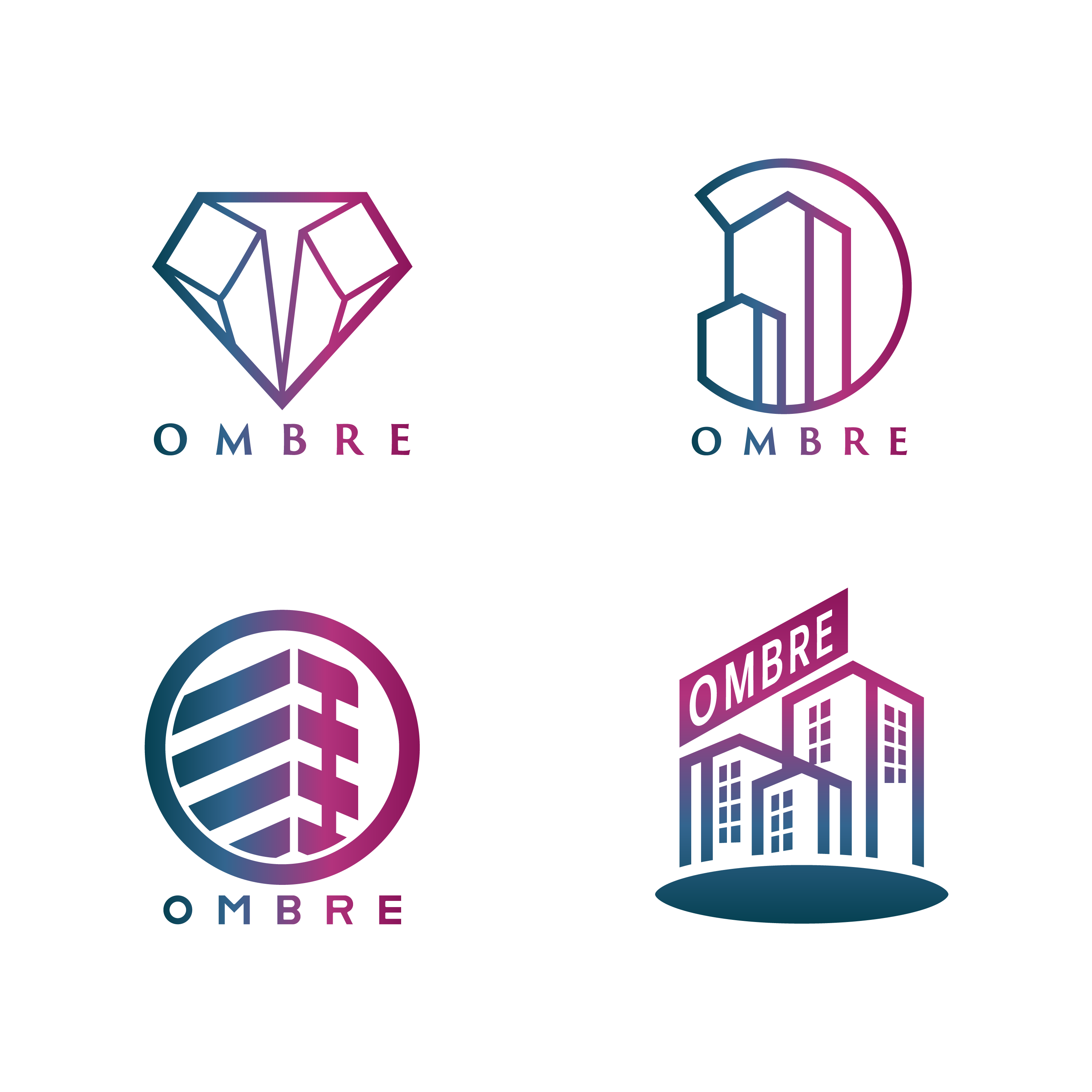 Ombre Logo Final Spread